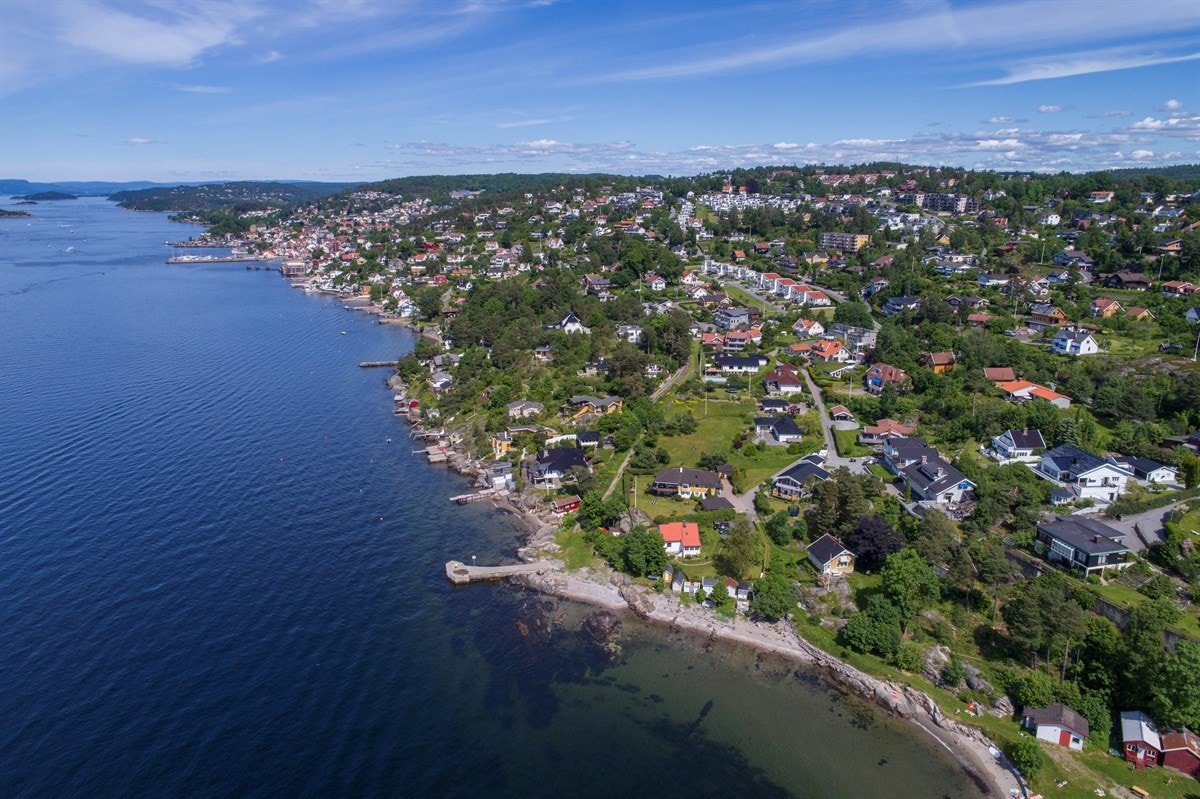 Området sett ovenfra Galleribilde