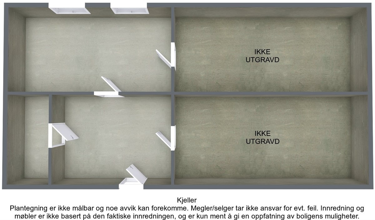 Plantegning 3D - kjeller Galleribilde