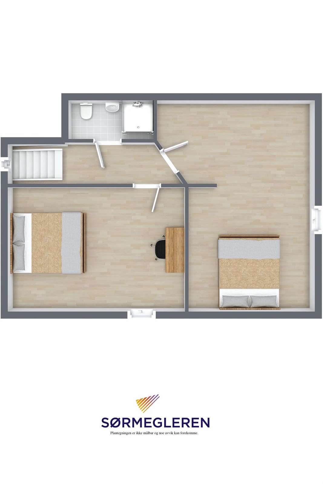 Plantegning loft Galleribilde