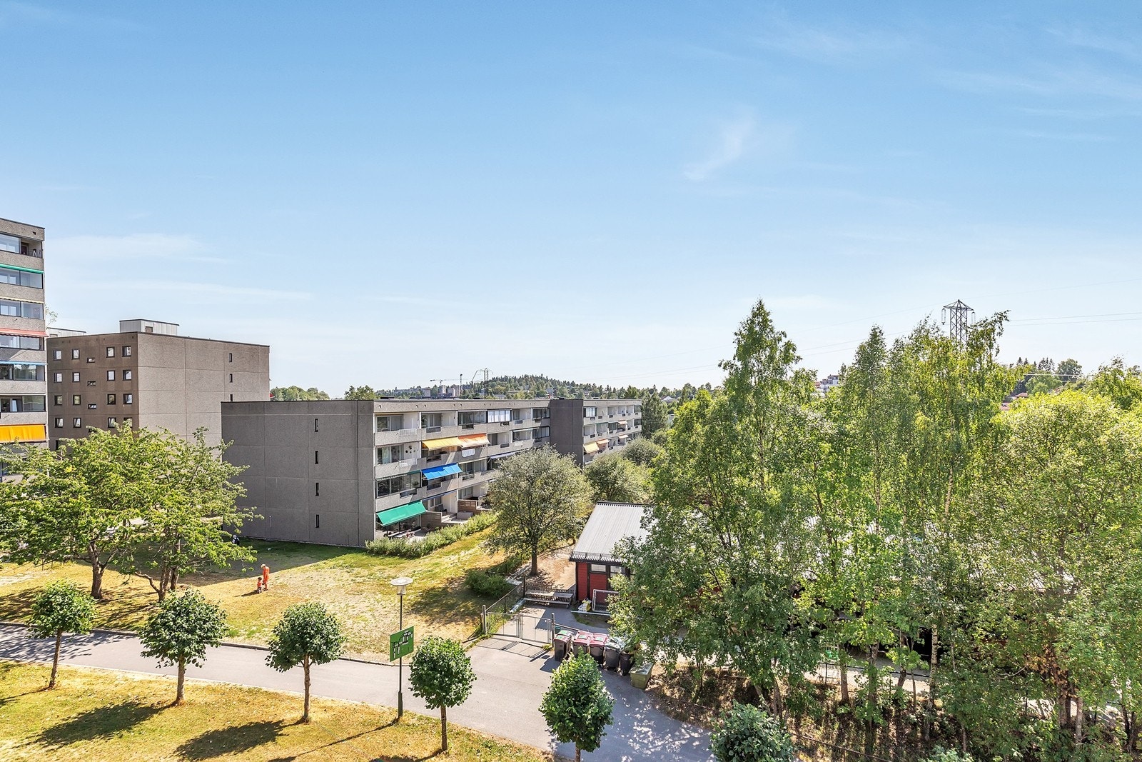 Utsikt fra balkong Galleribilde