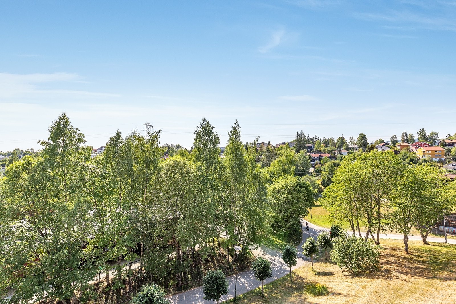 Utsikt fra balkong Galleribilde