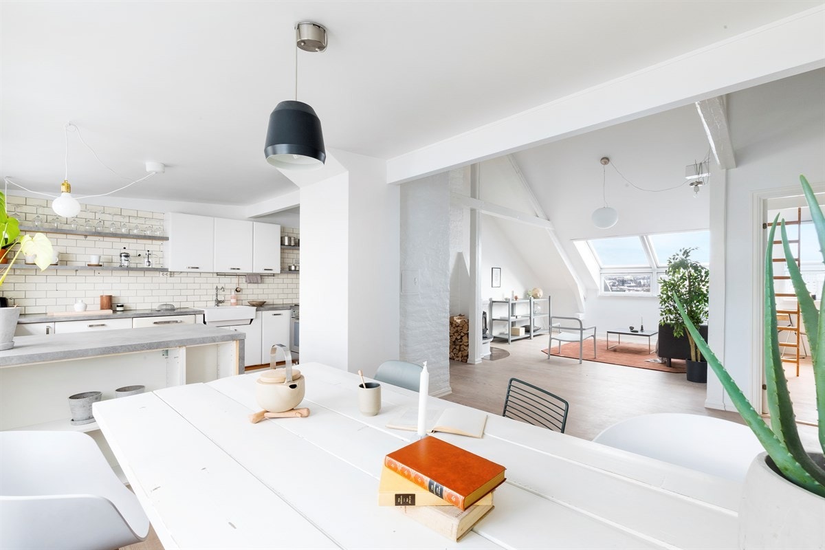 - Bård Tisthamar (900 29 357) ved Schala & Partners har gleden av å presentere en innbydende og særegen loftsleilighet - Galleribilde