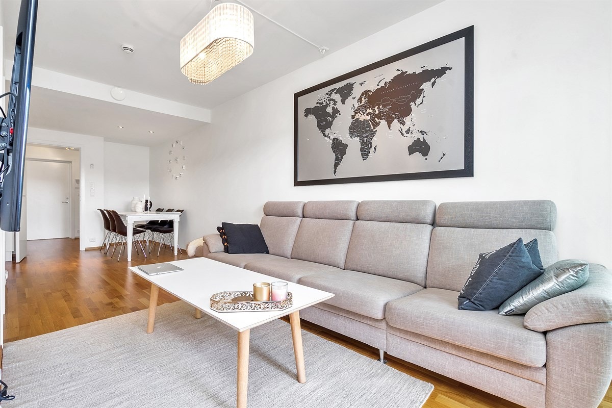 Lys og luftig stue Galleribilde