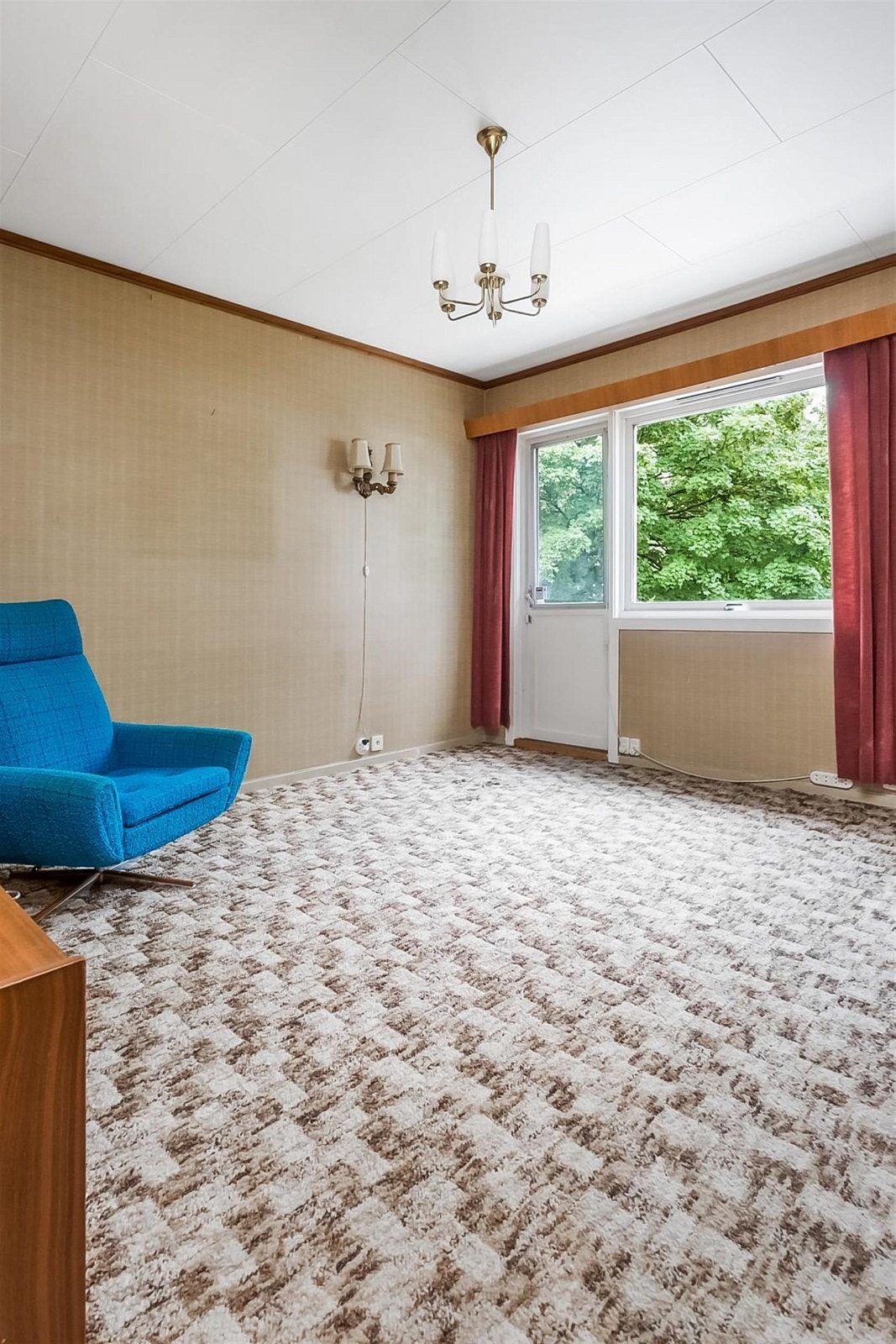 Stue med utgang til veranda. Galleribilde