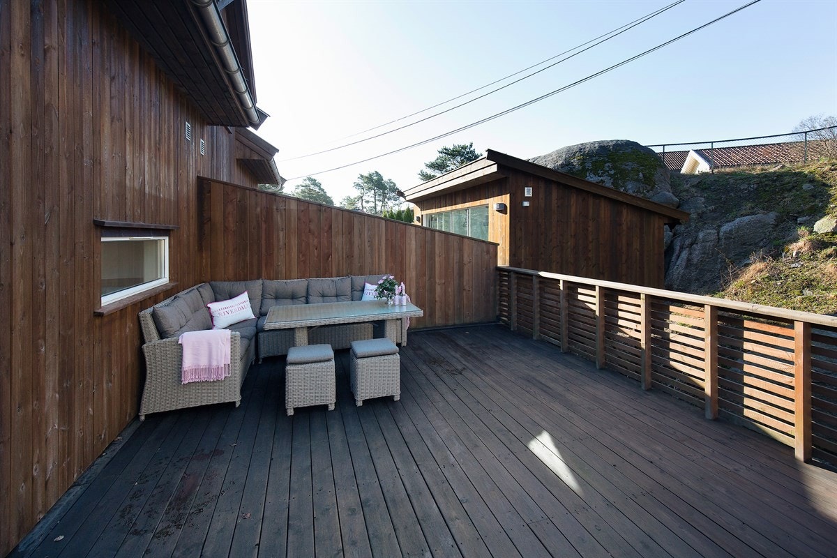 Fin uteplass/terrasse Galleribilde