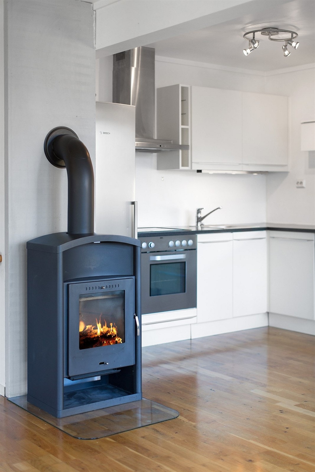 Vedovn mellom kjøkken og stue Galleribilde