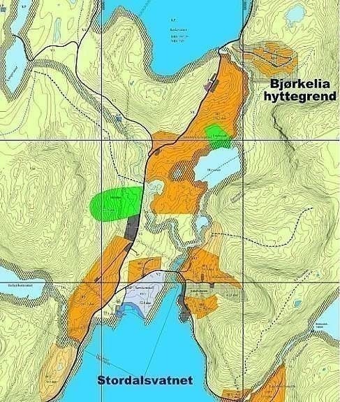 Kart over Stordalen Galleribilde