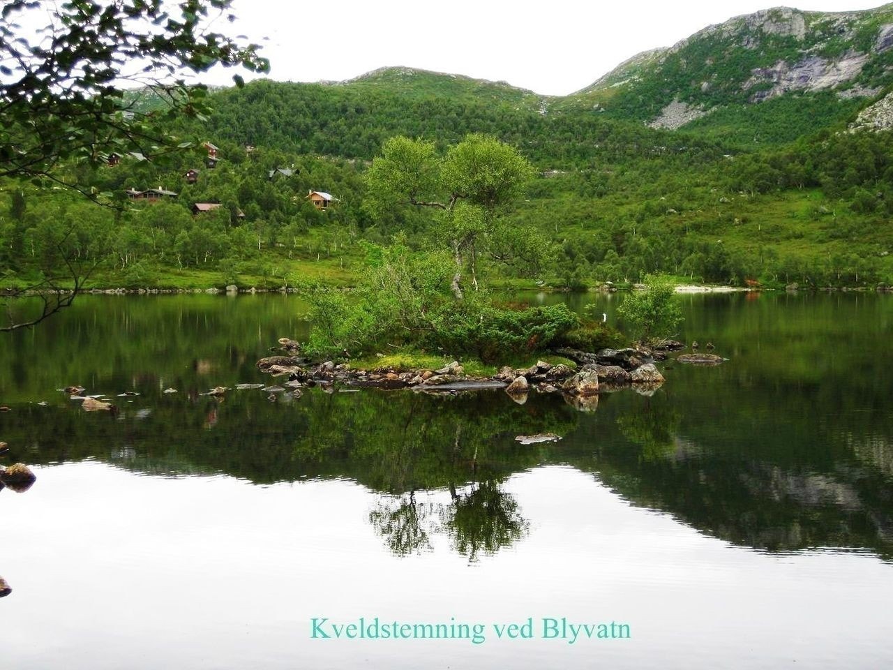 Kveldsstemning ved Blyvatn Galleribilde