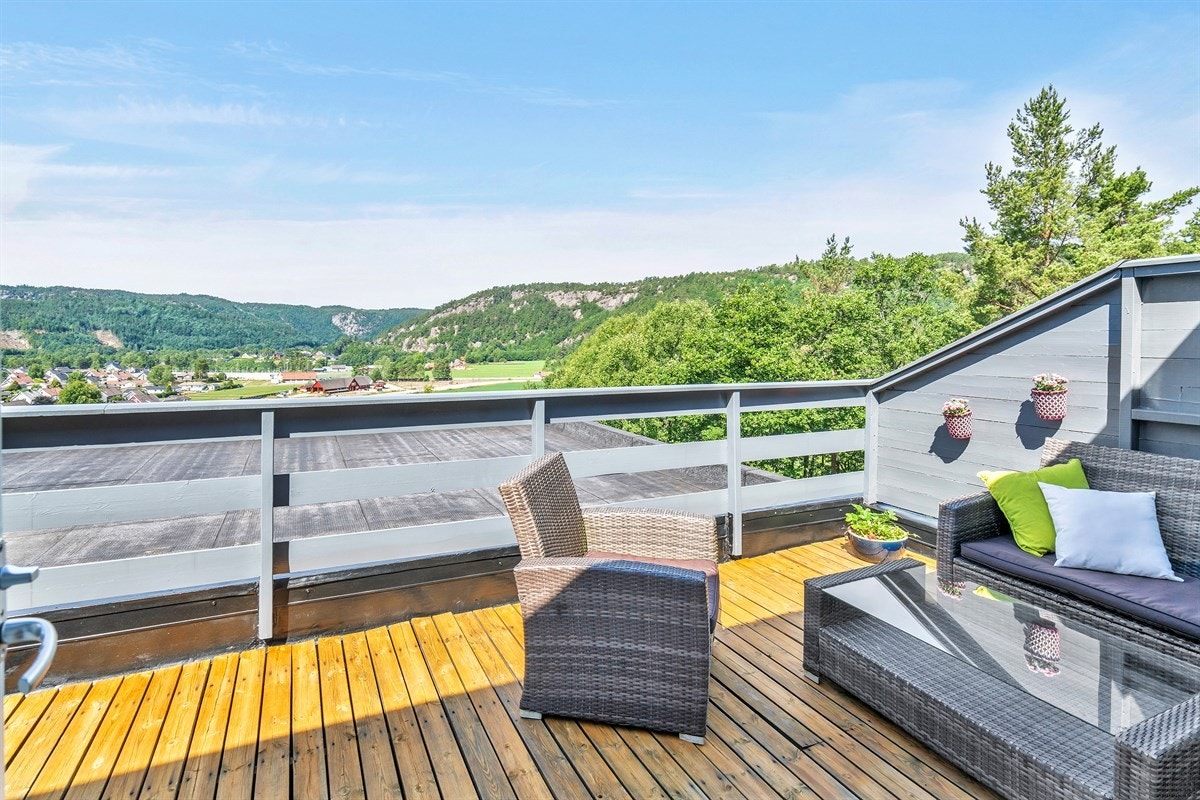 Terrasse med utsikt Galleribilde