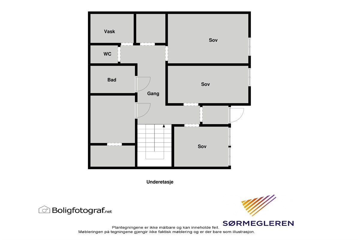 Plantegning 1. plan Galleribilde