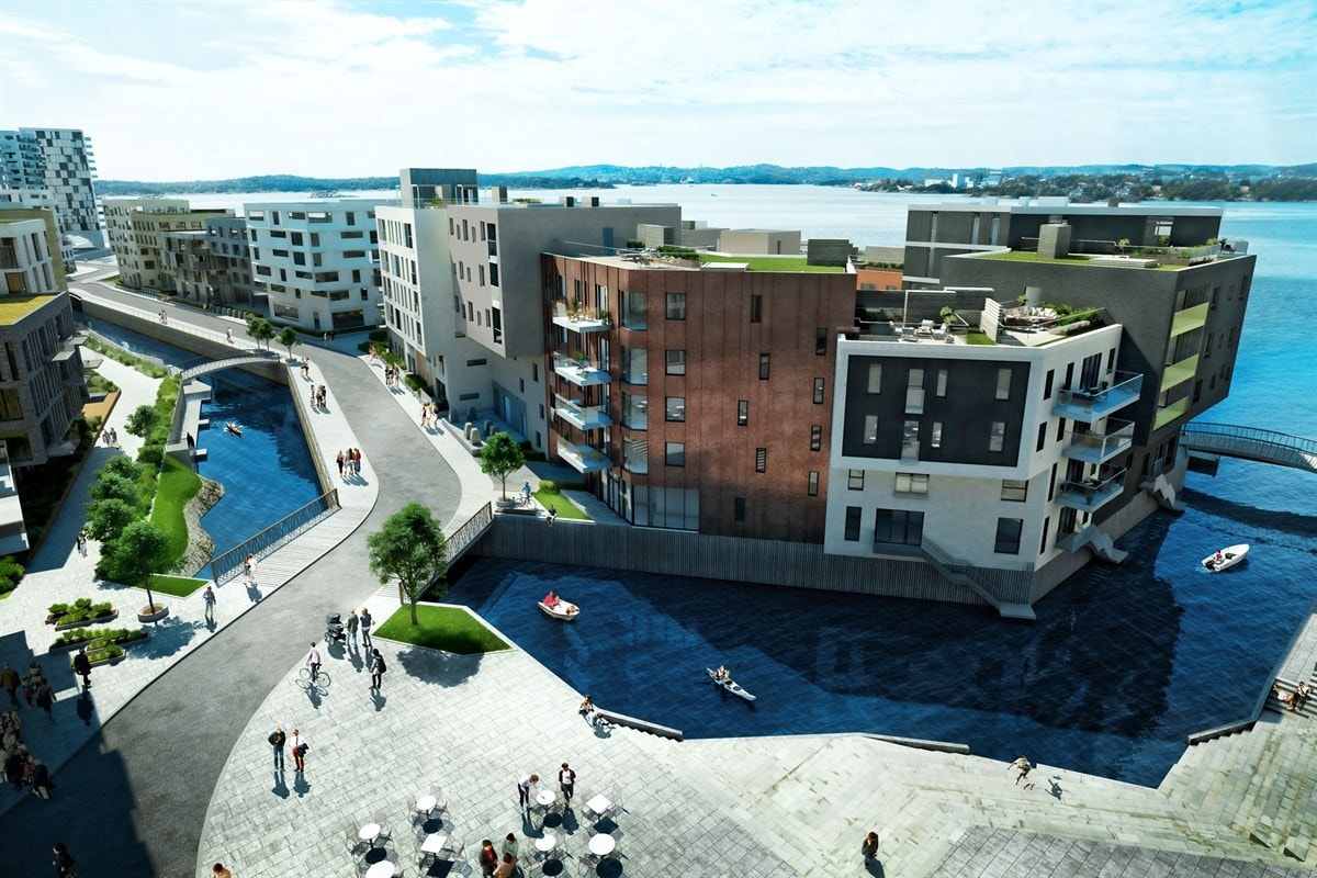 Et mangfold av boliger og en tydelig arkitektonisk identitet Galleribilde