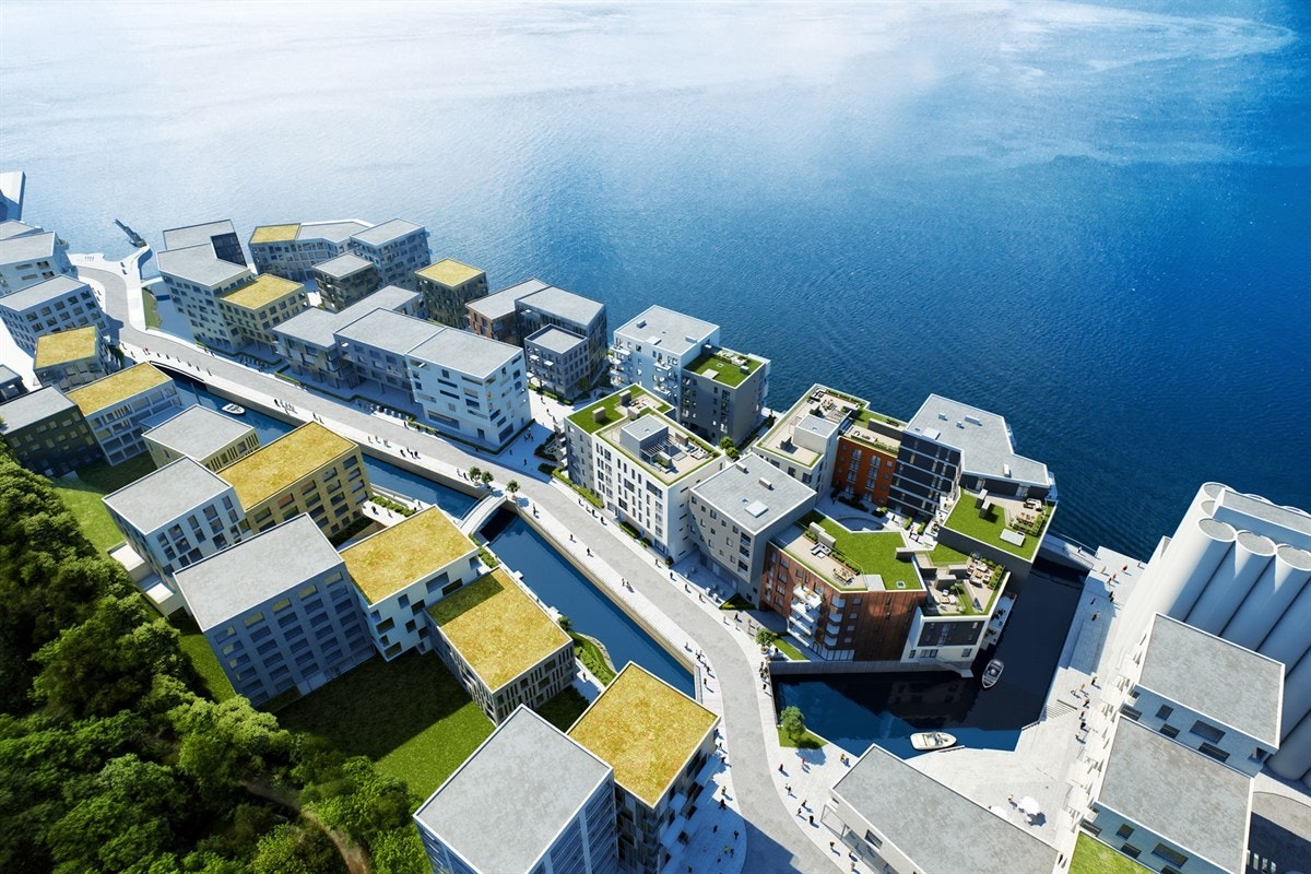 Oversiktsbilde Kanalbyen Galleribilde