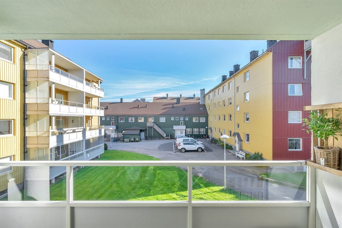 Utsikt fra balkongen Galleribilde