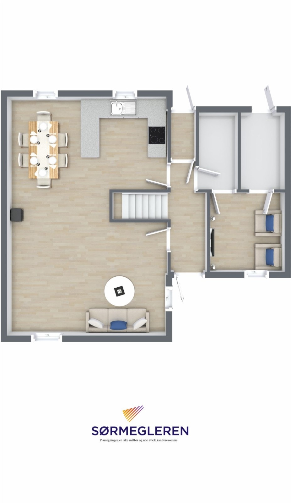 Plantegning 1. etg Galleribilde