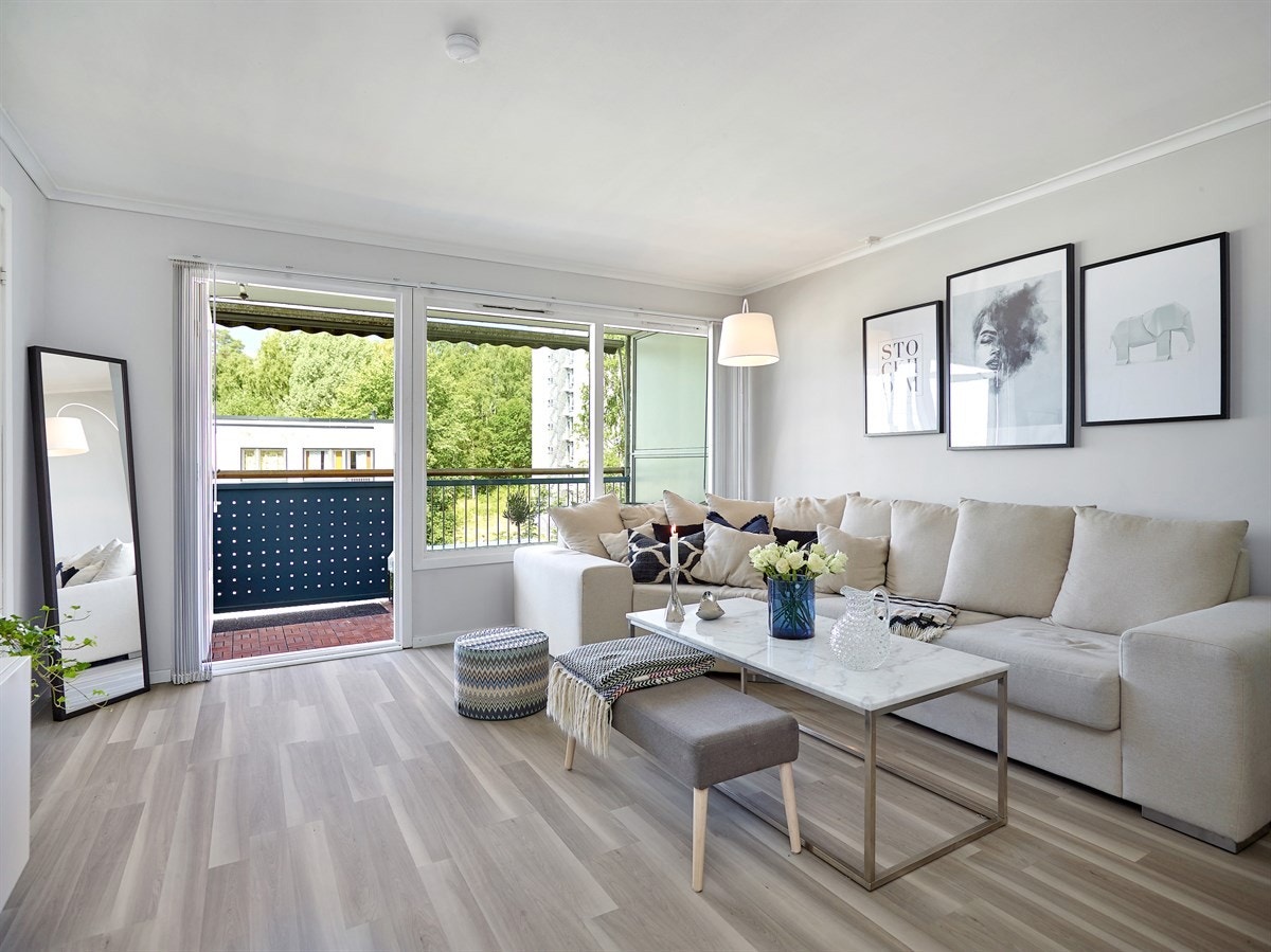 Dette er en lys og tiltalende andelsleilighet med en gjennomgående god standard på innredninger og utstyr Galleribilde