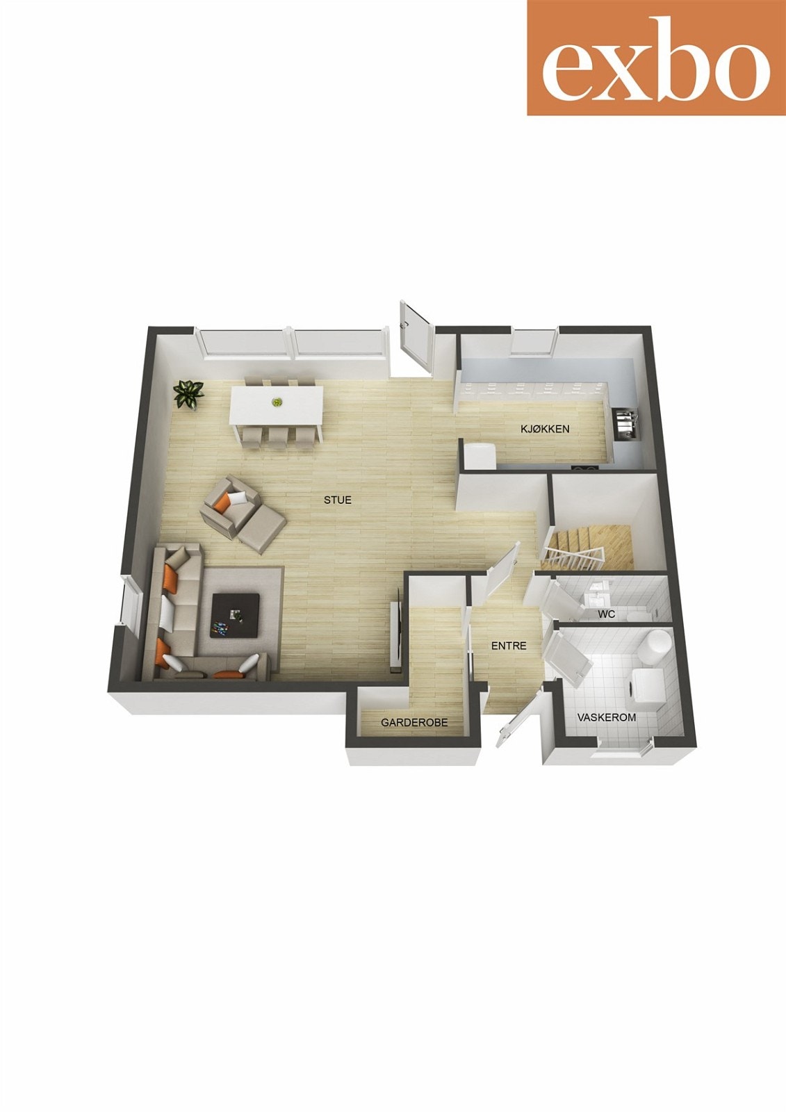 Plantegning 1.Etasje Galleribilde