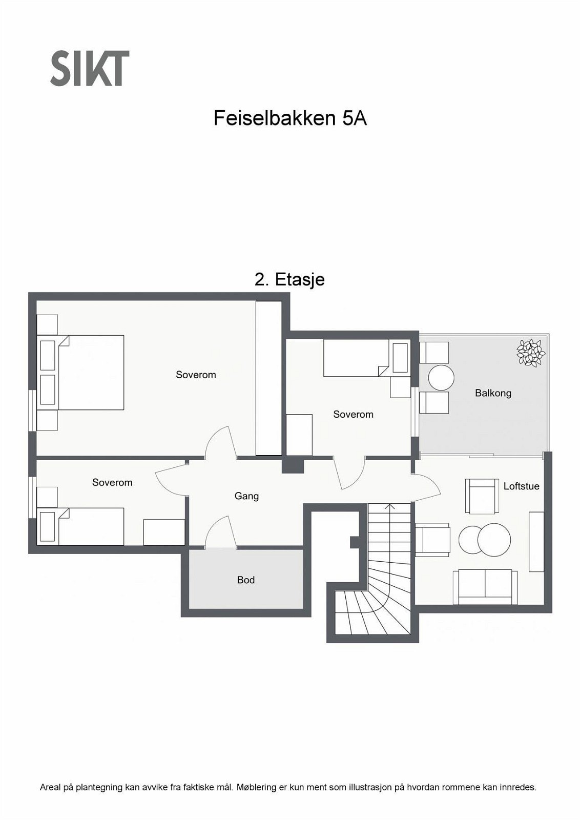 Plantegning 2. etg. Galleribilde