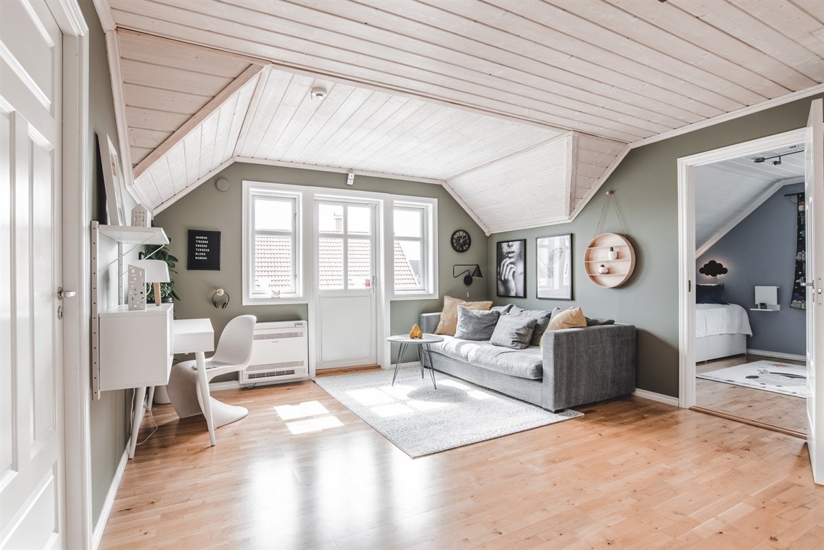Loftstue med mange bruksmuligheter. Galleribilde