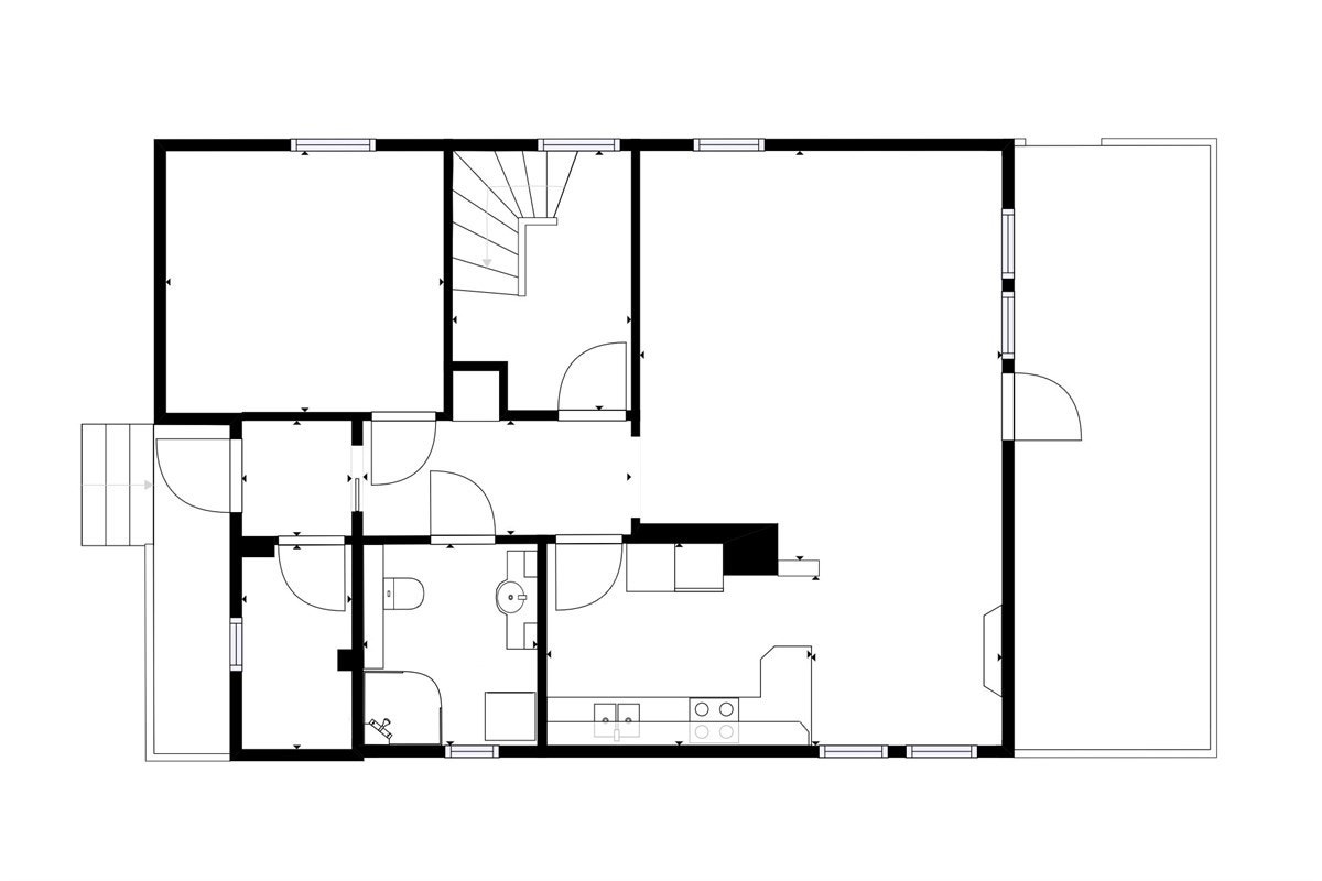 Plantegning 1 etasje. Galleribilde