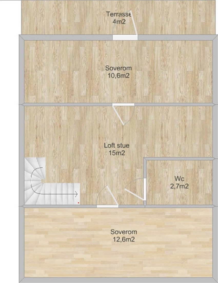 Plantegning 2 etasje. Galleribilde