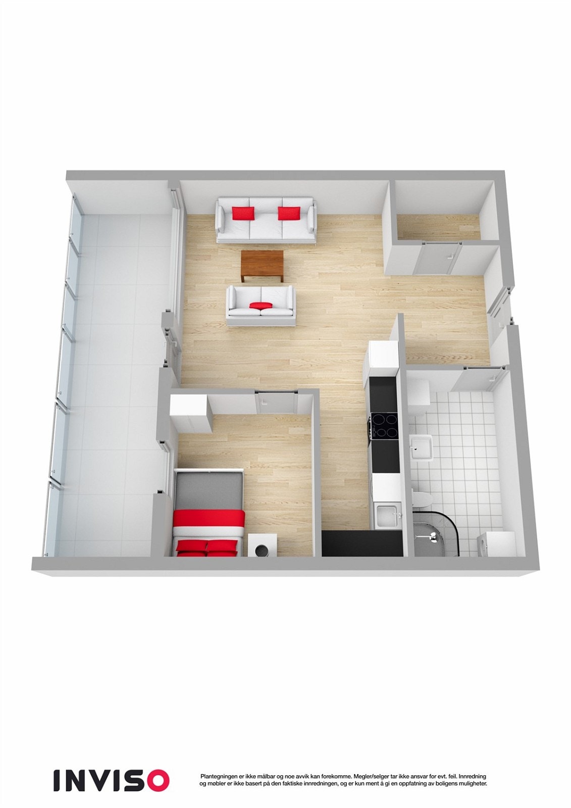Plantegning 3D Galleribilde