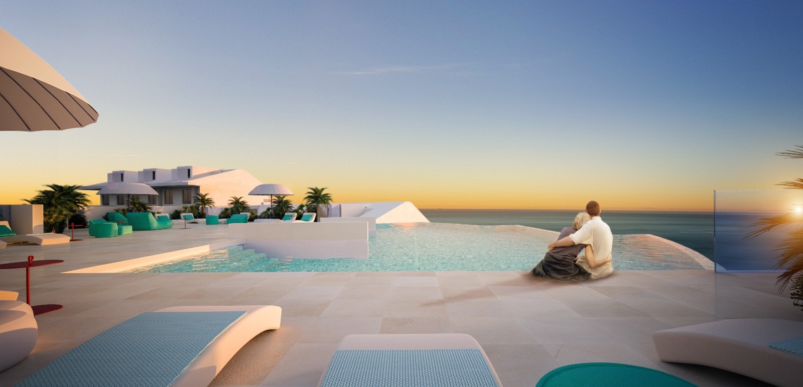 Prosjektet bygges ut med flotte fellesområder. Stort fellesbasseng. Galleribilde