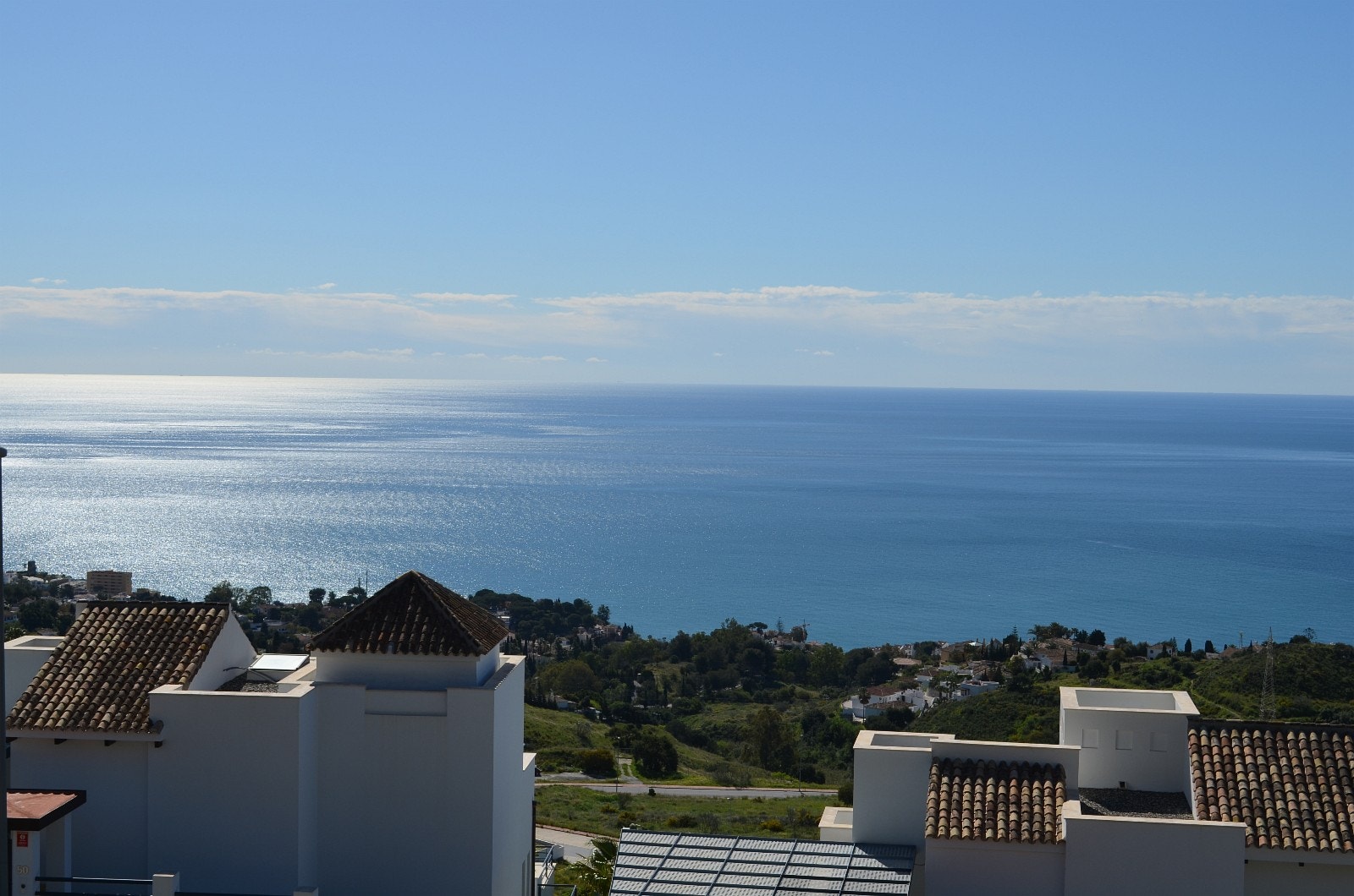 Utsikt fra leilighetene på Fase 1,2 og 3. Leilighetene i annonsen ligger enda høyere oppe. Galleribilde