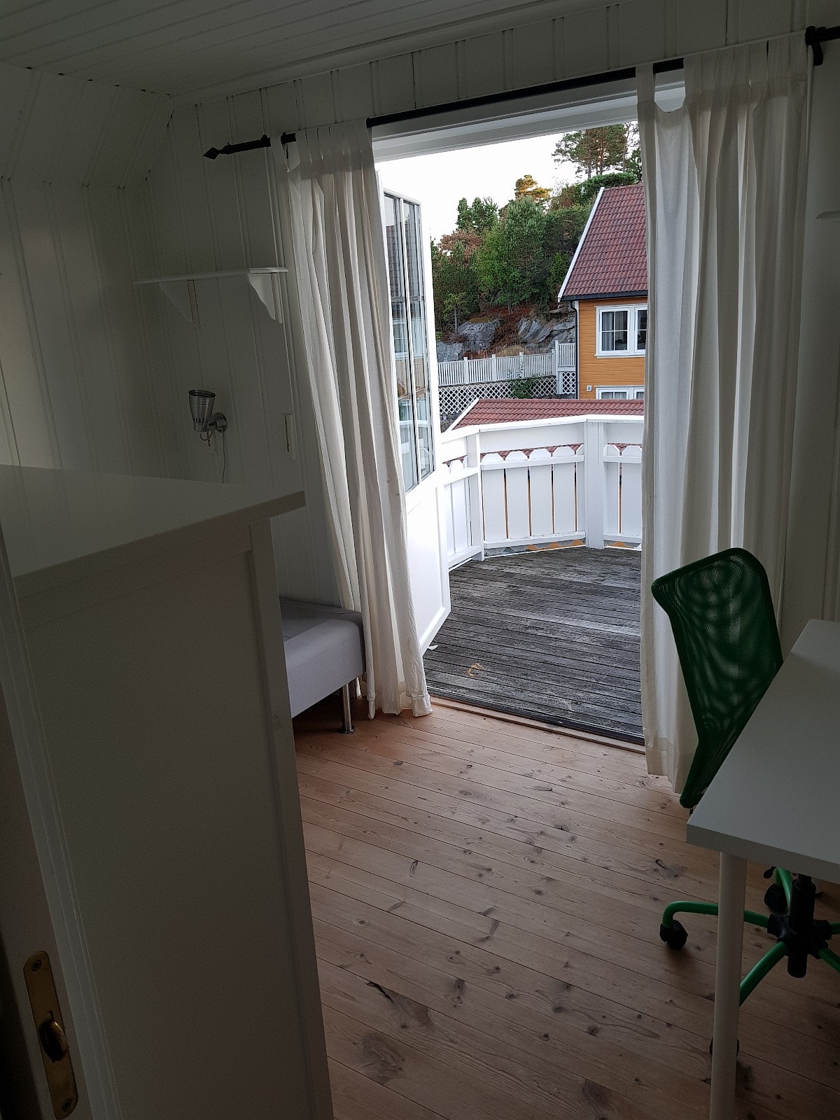 Flott sjøutsikt fra balkongen. Galleribilde