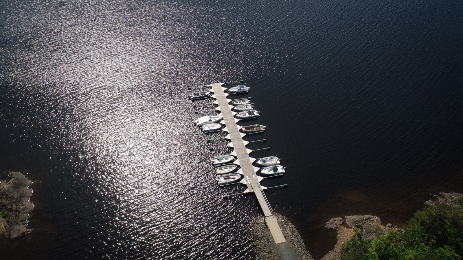 Dronebilde over feltet Galleribilde