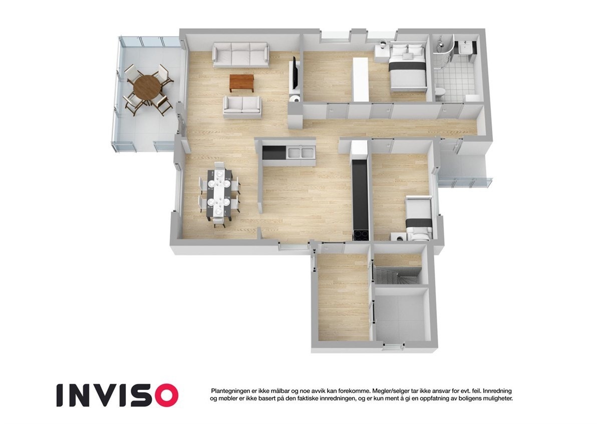 3Dplan 1.Etasje Galleribilde