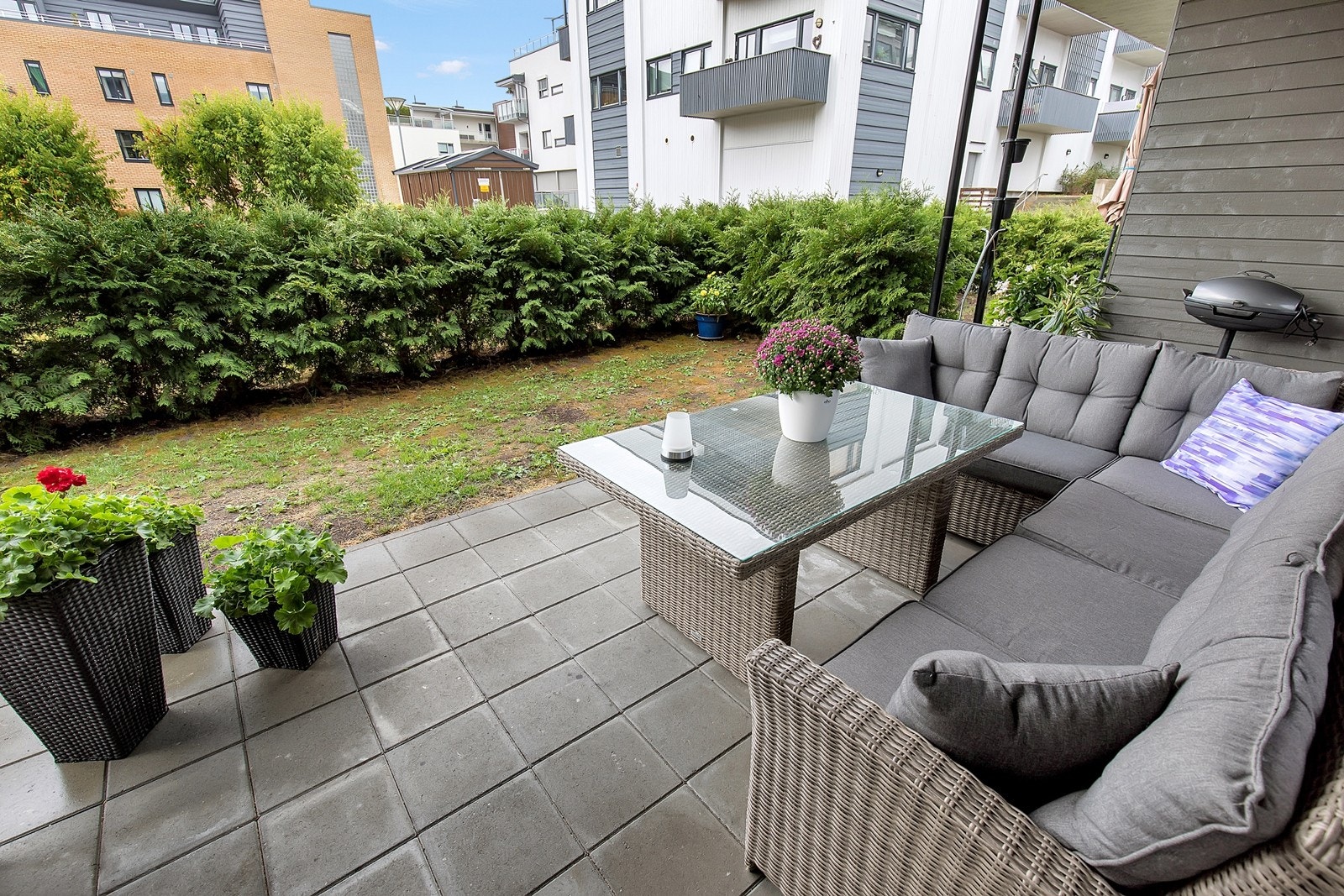 Overbygd terrasse Galleribilde