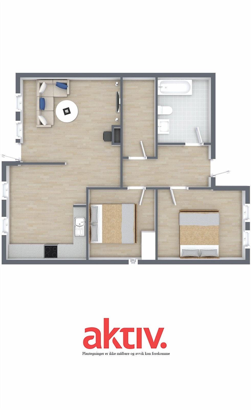 RoomSketcher 3D Floor Plan Galleribilde