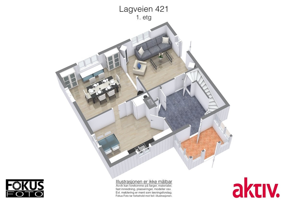 Planskisse 1. etasje. Galleribilde