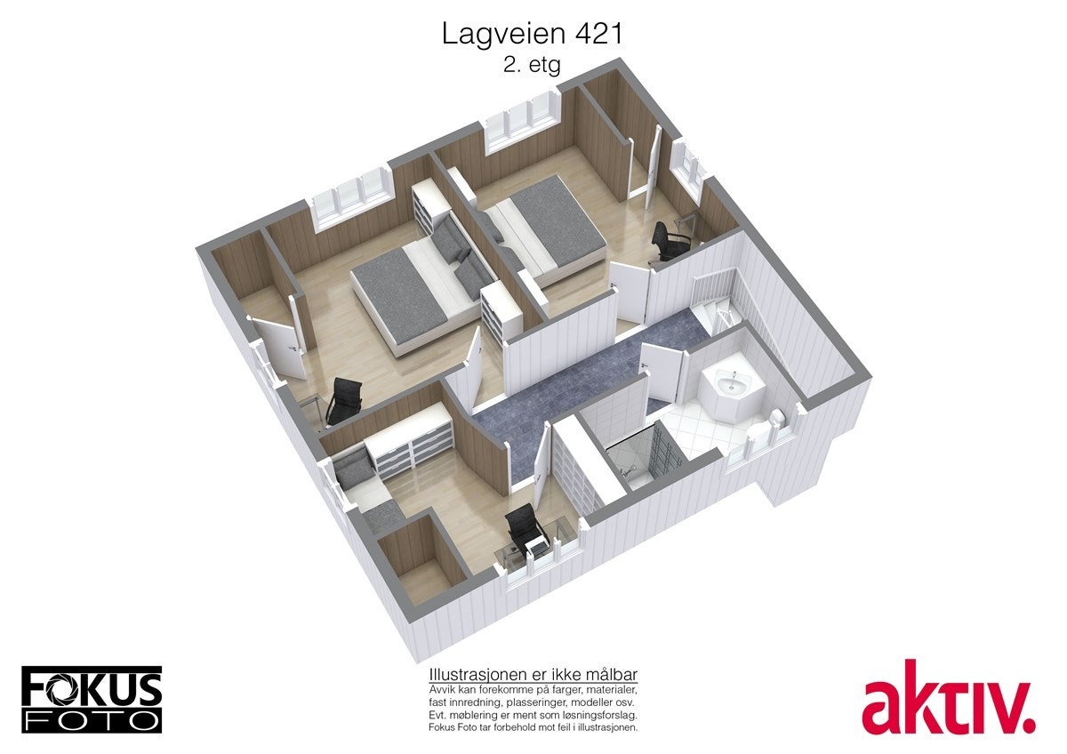 Planskisse 2. etasje. Galleribilde