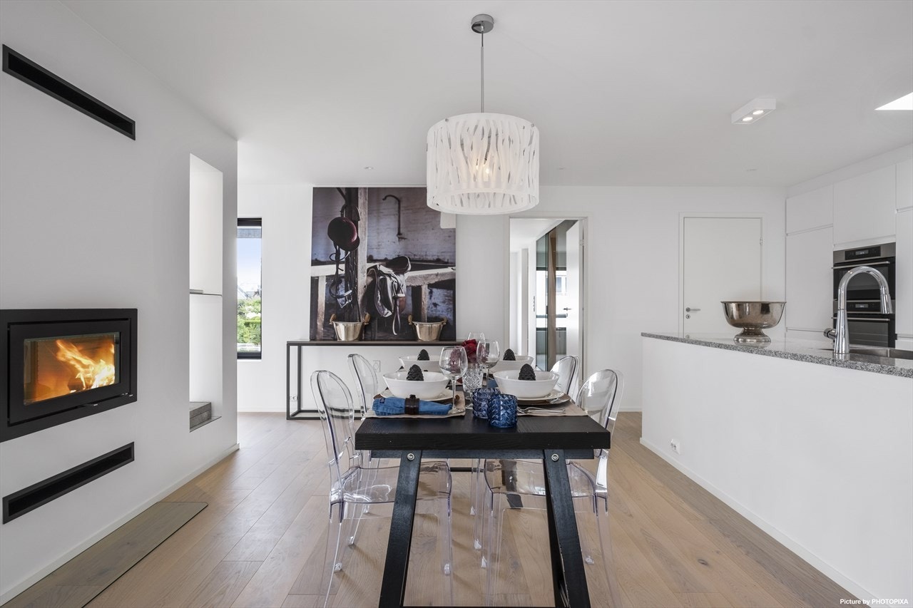 Kjøkkenet finner vi i andre etasje. Galleribilde