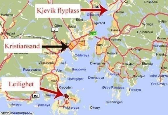 Sentralt i forhold til sentrum, flyplass osv Galleribilde