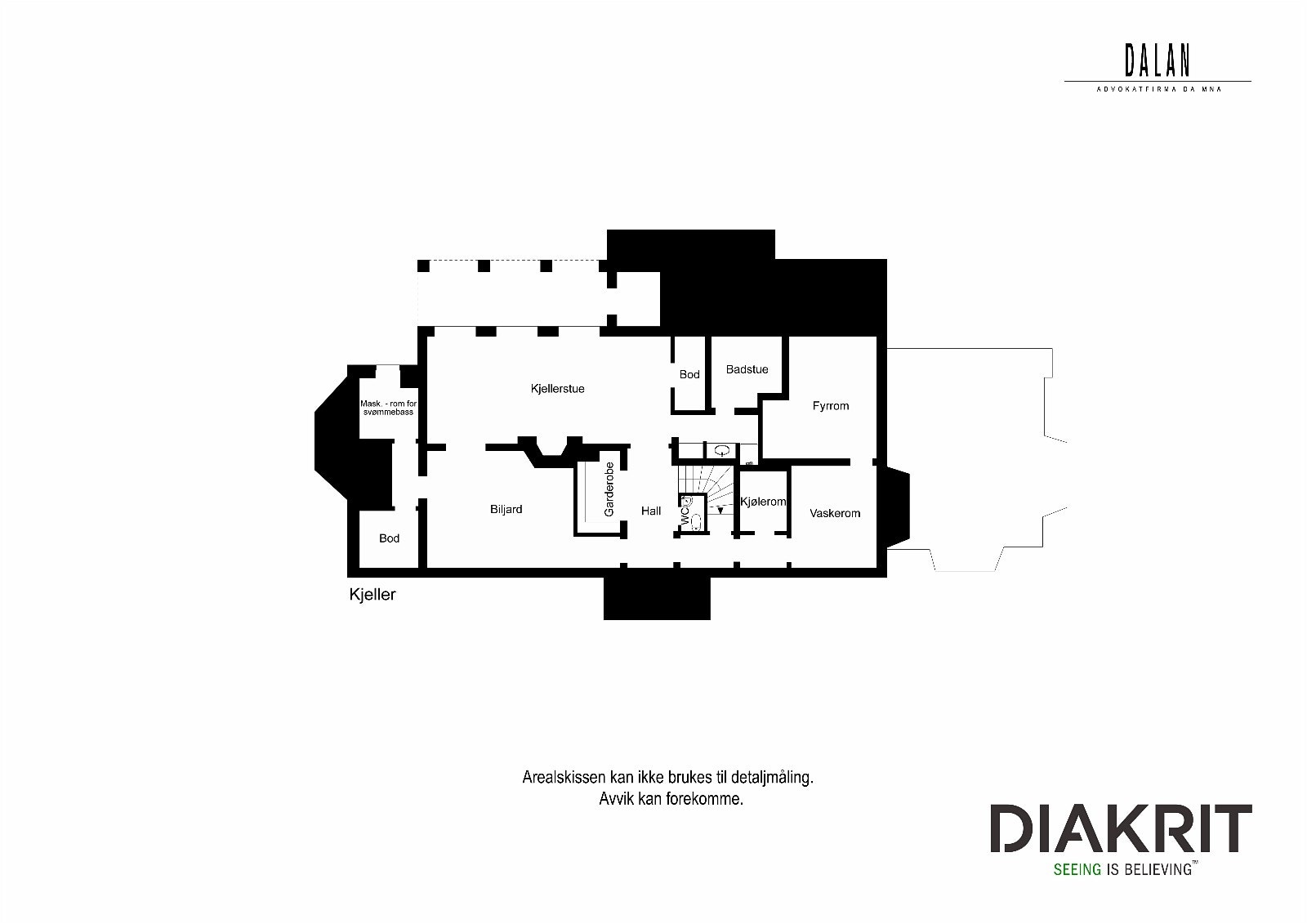 Arealskisse kjeller Galleribilde