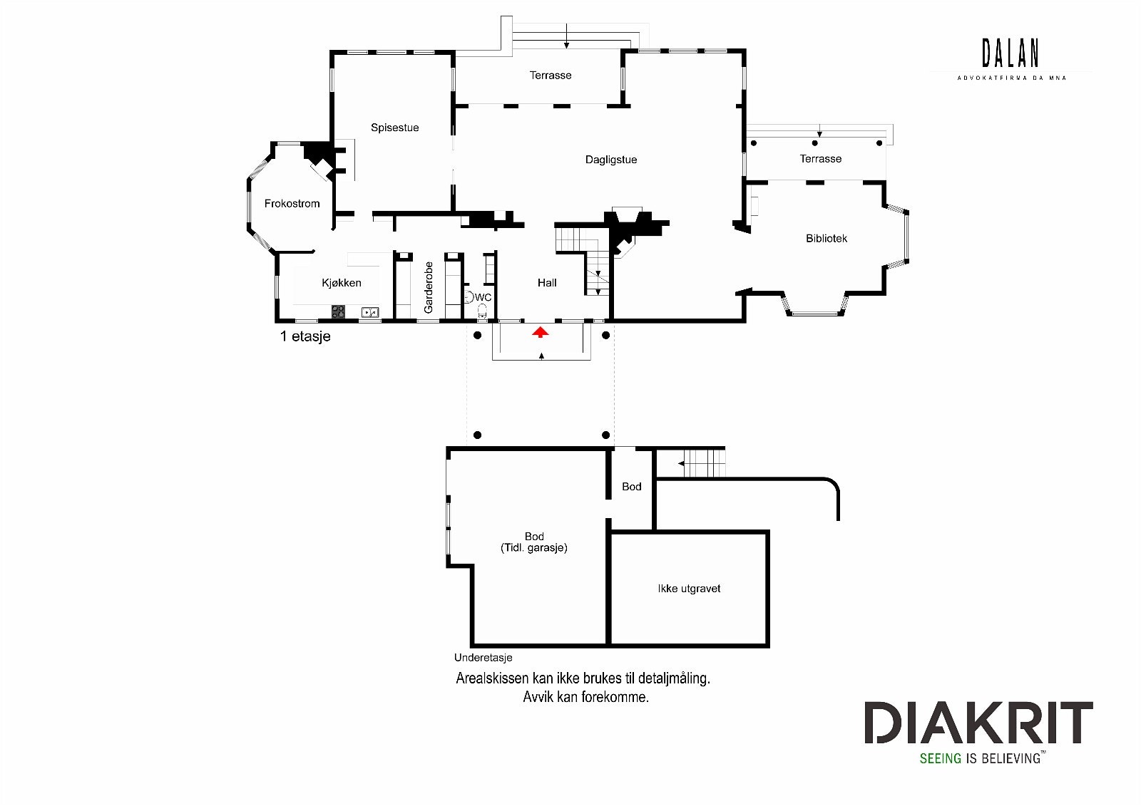 Arealskisse 1 etasje Galleribilde