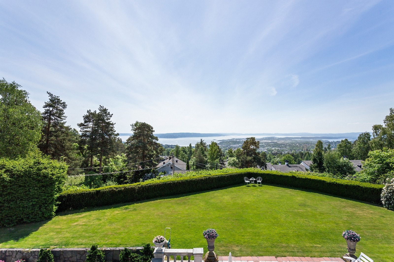 Utsikt fra balkongen Galleribilde