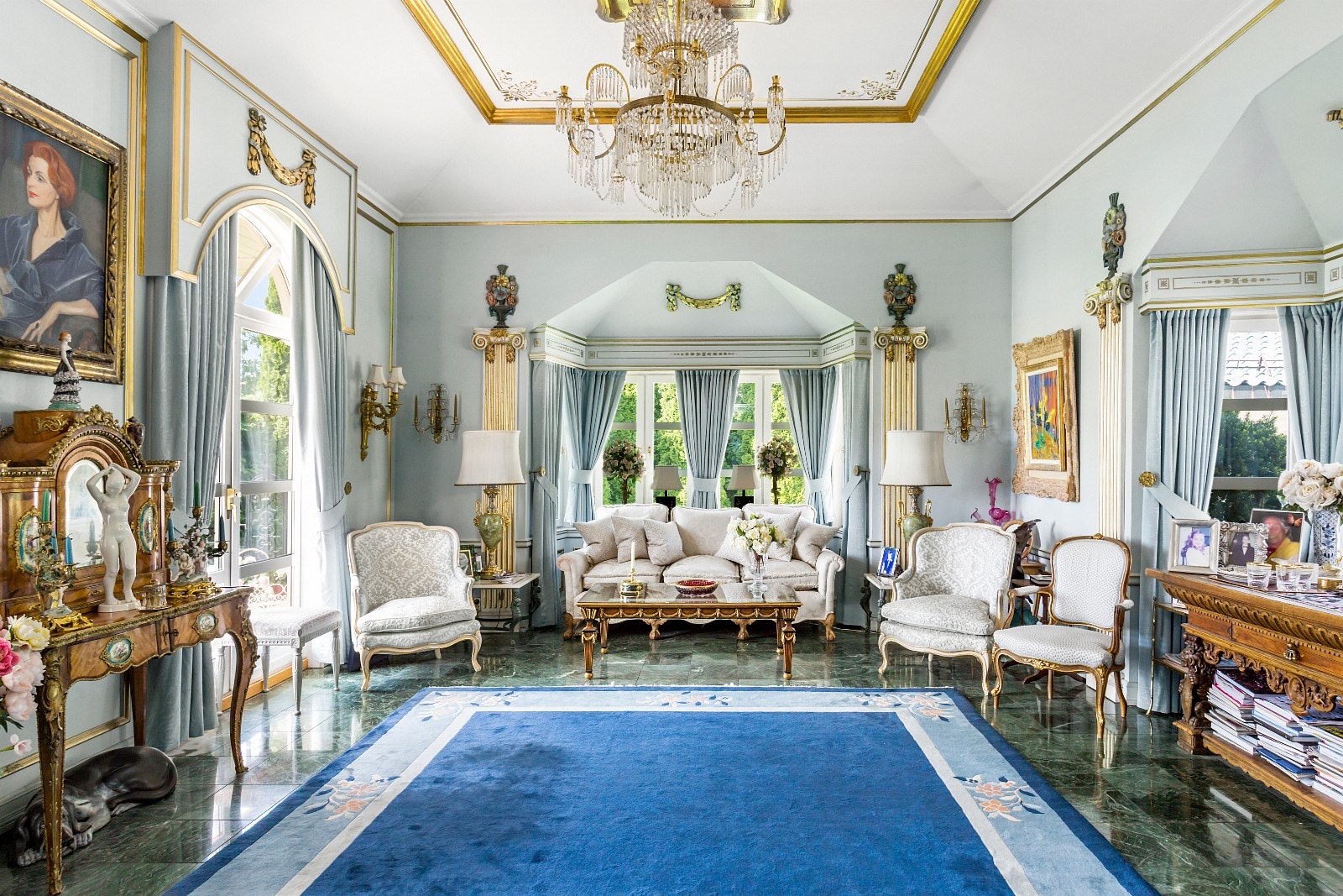 Stue/bibliotek Galleribilde