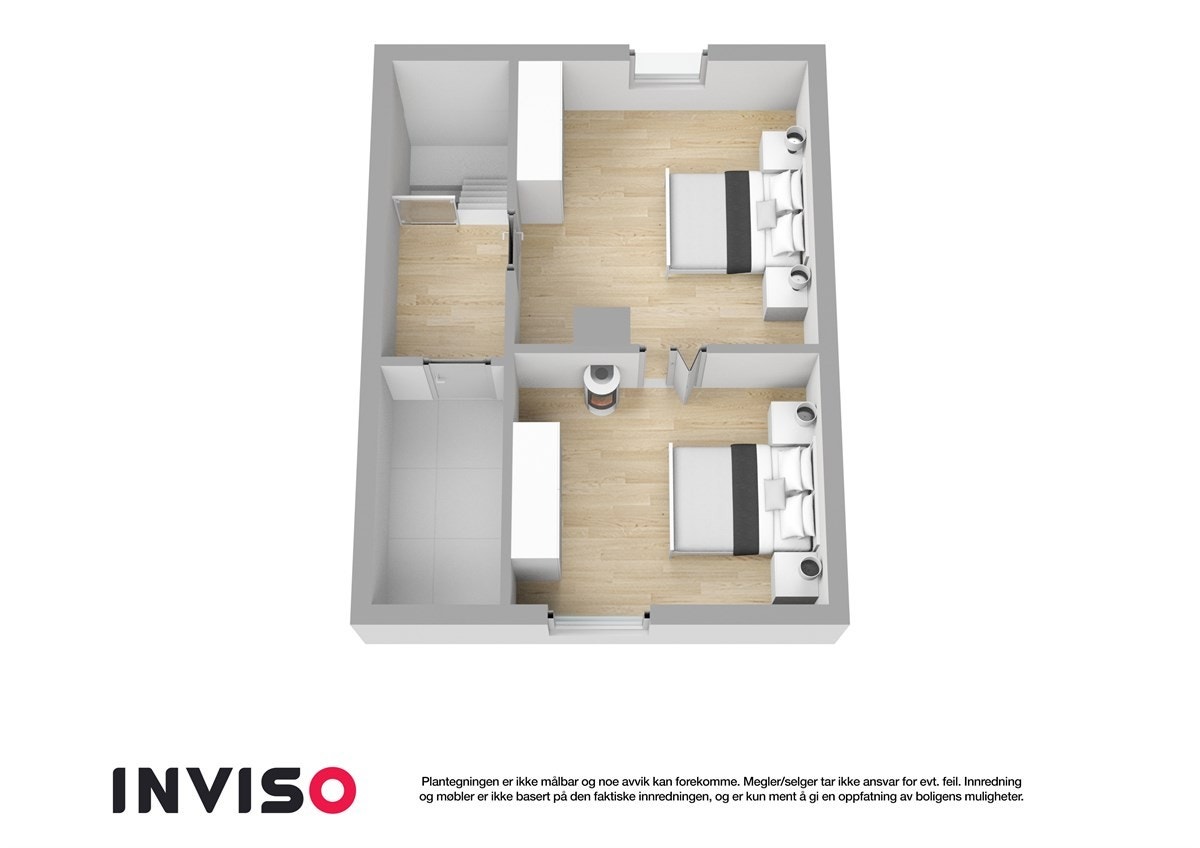 Planskisse 2.etg 3D Galleribilde