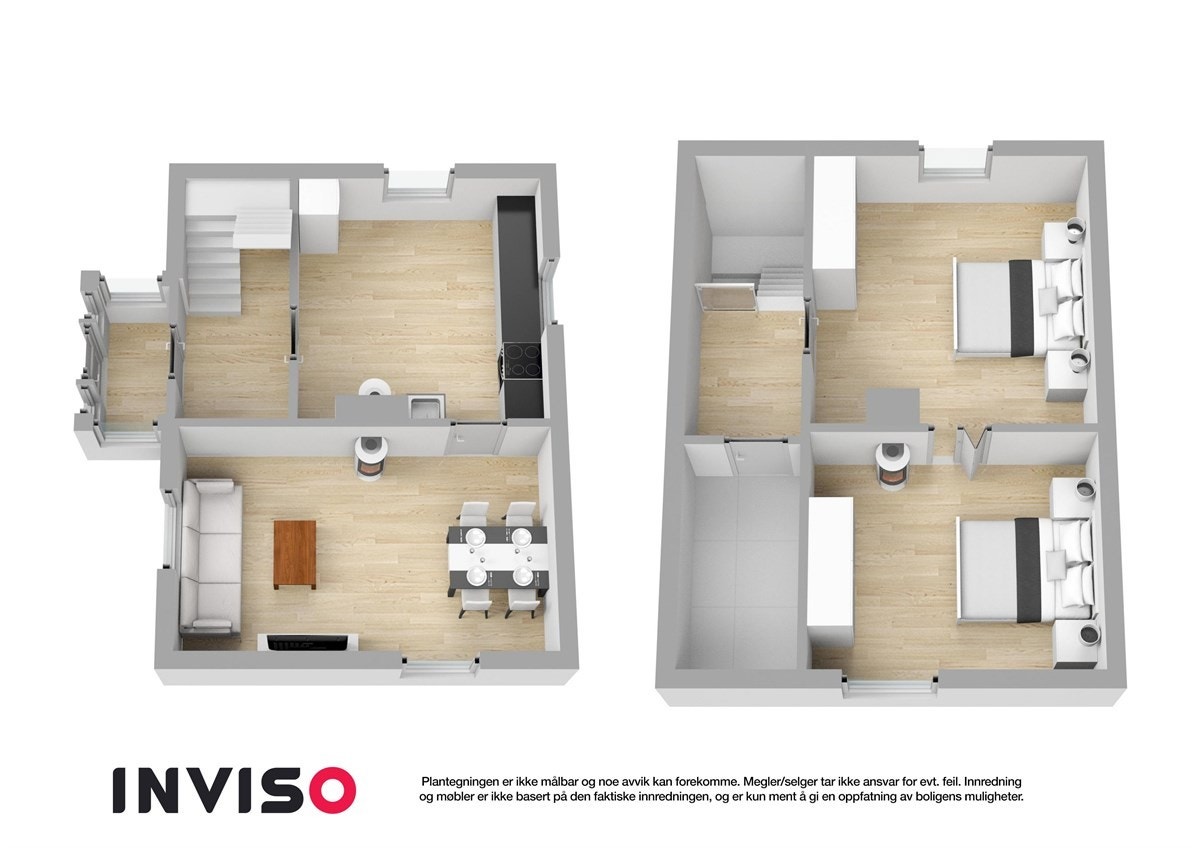 Planskisser begge plan 3D Galleribilde