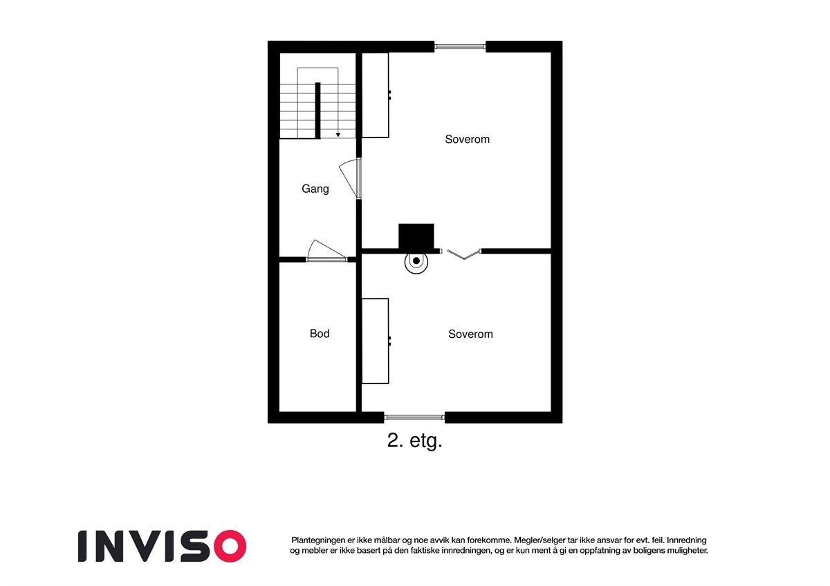 Planskisse 2.etg 2D Galleribilde