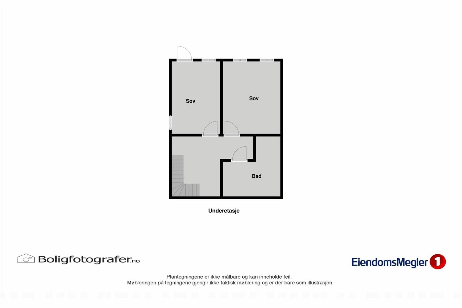 Planløsning underetasje. Galleribilde