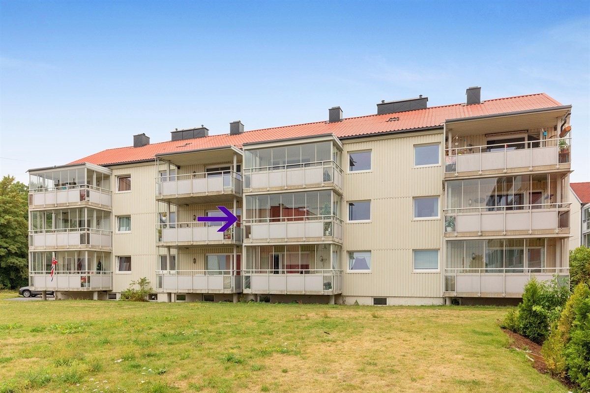 Pen roms 3 eierlielighet med inneglasset veranda. Galleribilde