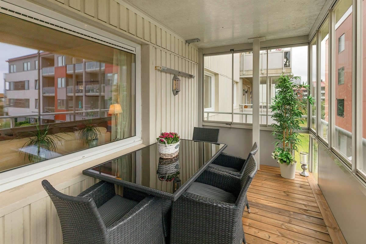 Fin innglasset veranda Galleribilde