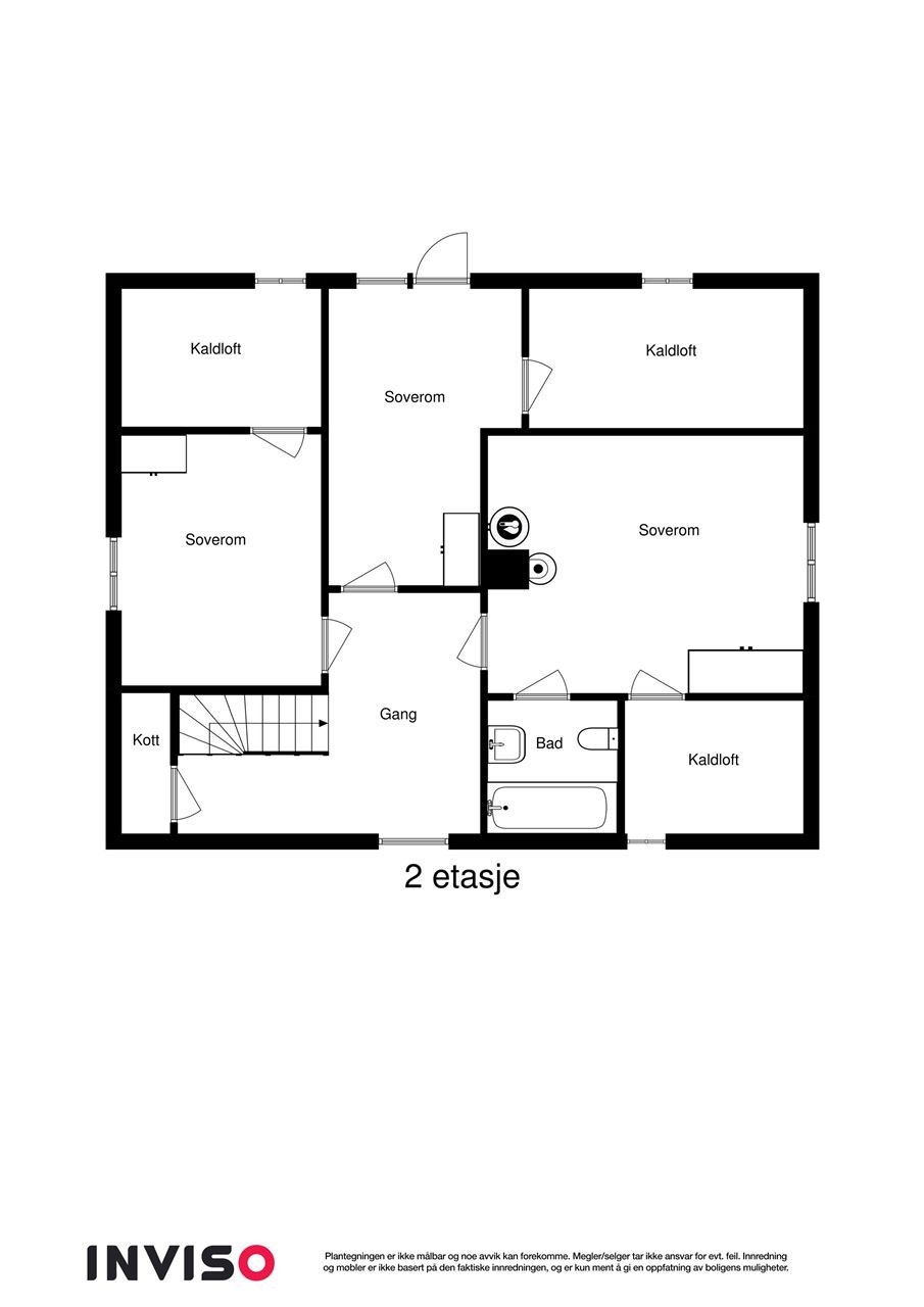 2D plan 2. etasje Galleribilde
