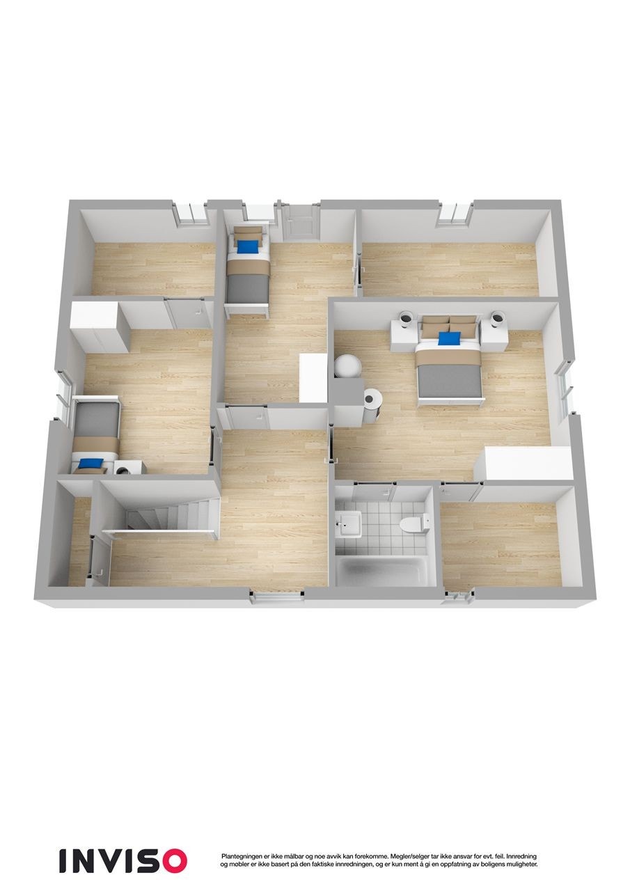 3D plan 2. etasje Galleribilde