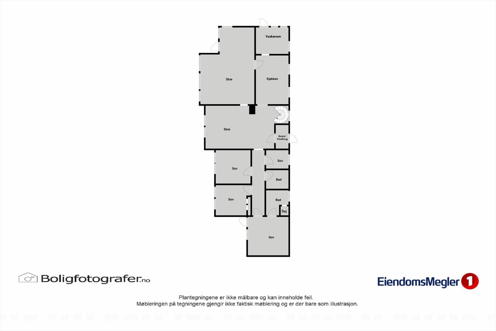 Plantegning 1.etg. Galleribilde