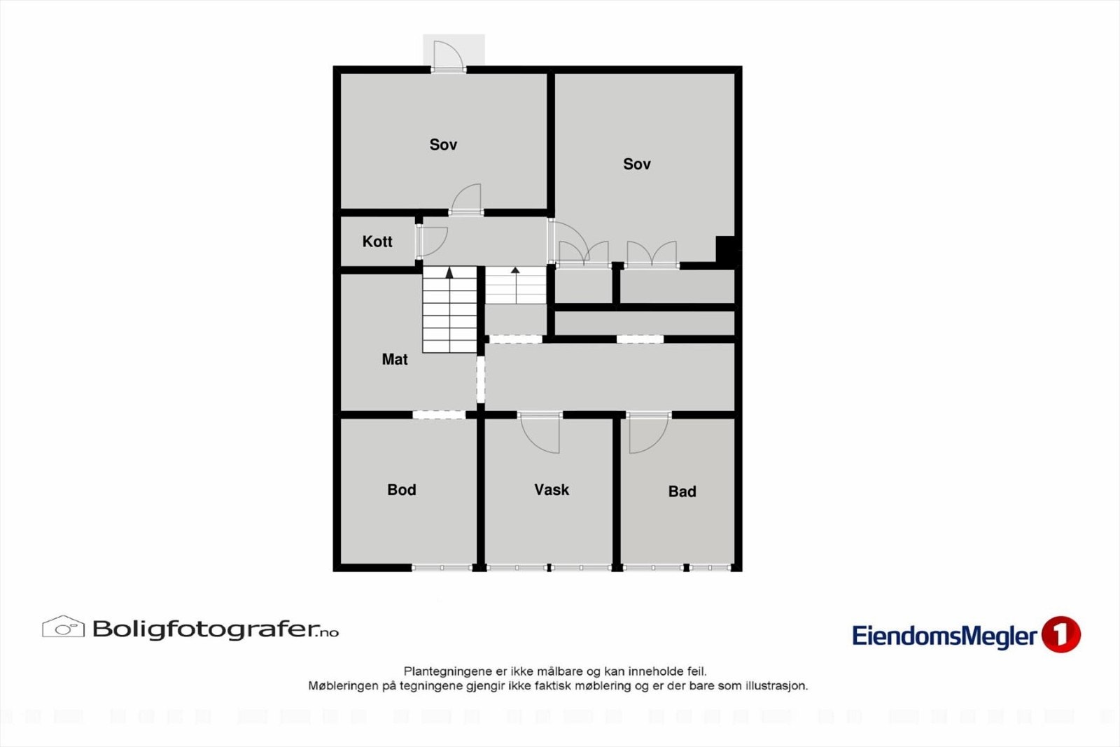 Plantegning 2 underste plan. Galleribilde